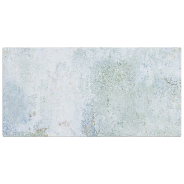 Carrelage mural en céramique Merola Tile Biarritz bleu 3 po x 6 po 0,32 po d'épaisseur 5,72 pi ca/caisse
