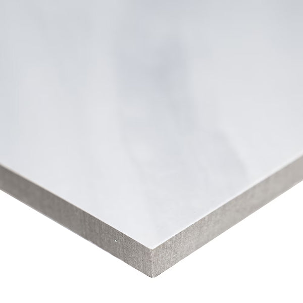 MSI Stone ULC Matrix White Porcelain Tile 12 inch x 24 inch Polished Finish 0.38 inch Thickness Floor and Wall Tile