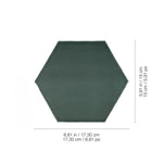 Load image into Gallery viewer, Anatolia Teramoda Emerald Hexagon Glossy Pressed Ceramic Wall Tile 6 inch – 6.67 sq.ft./case Glossy Green