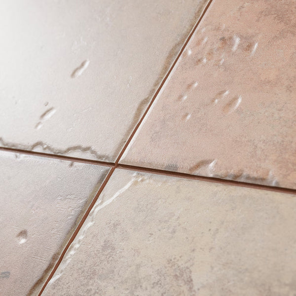 Merola Tile Kings Alora Clay 17.63 inch x 17.63 inch Ceramic Floor and Wall Tile – 10.95 sq. ft. per Case, Matte Textured Finish