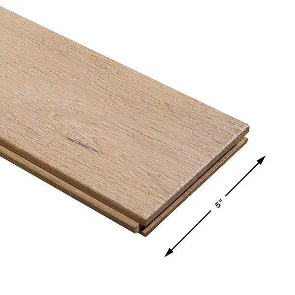 Malibu Wide Plank French Oak Ladera 3/4-inch Thick x 5 in. Wide Smooth Solid Hardwood Flooring (22.6 sq. ft./case)