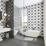 Load image into Gallery viewer, Merola Tile Stella Luxe Nero Porcelain Tile 0.39 inch Thick 9.75 inch x 9.75 inch 10.88 sq ft/case Mixed Finish