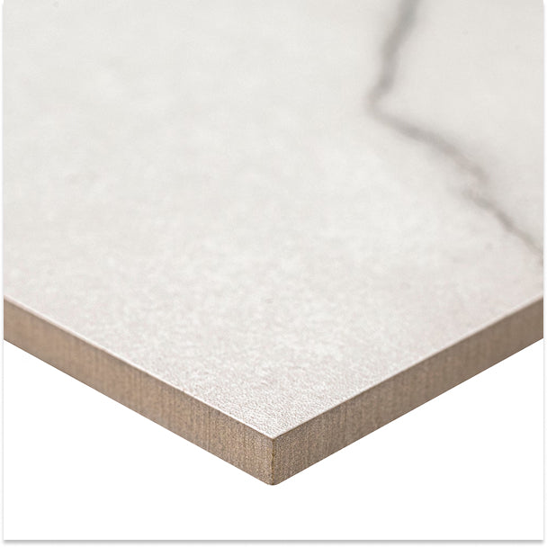 MSI Stone ULC Brighton Grey Matte Porcelain Tile 0.37 inch Thick x 24 inch Wide – 16 sq. ft. Coverage – Marble Look Matte Finish
