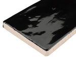 Load image into Gallery viewer, Merola Tile Chester Nero 3 inch x 6 inch Ceramic Wall Tile – 5.72 sq. ft. per Case, Glossy Smooth Finish