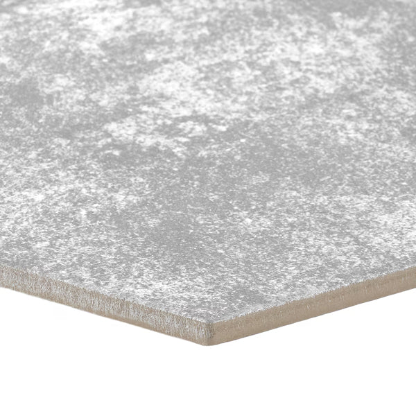 Ivy Hill Tile Hayes Gris Porcelain Tile – 0.31 inch Thick, 8 inch x 9.44 inch, 9.84 sq.ft/Case – Matte Hexagon Italian Style Finish