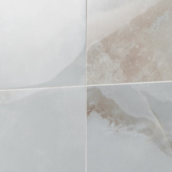 Ivy Hill Tile Jume Onyx Pearl Porcelain Tile – 0.39 inch Thick, 24 inch x 48 inch, 15.49 sq.ft/Case – Polished Onyx Look Finish