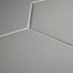 Charger l'image dans la visionneuse de galerie, Merola Tile Textile Basic Hex Silver Porcelain Tile 8.63 inch x 9.88 inch – 11.5 sq. ft. per Case Glossy Stone-Look Finish