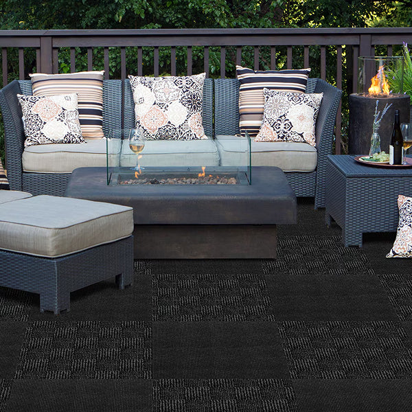 Foss Floors City Block N40 Taupe 24-inch x 24-inch Carpet Tiles (15 Tiles / Case)