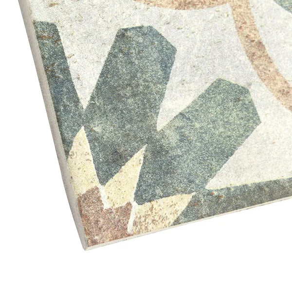 Merola Tile D’Anticatto Decor Florence Porcelain Floor and Wall Tile 8.75 inch x 8.75 inch x 0.38 inch – 11.25 sq. ft./Case, Matte Textured Rustic Finish