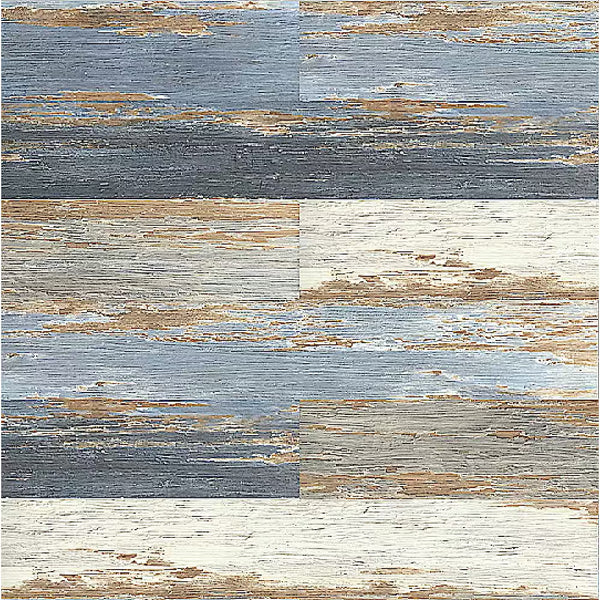 Deco Products COLORS Floor-Wall Old Blue Sea Aged 6-inch x 36-inch Luxury Vinyl Plank (30 sq. ft./case)