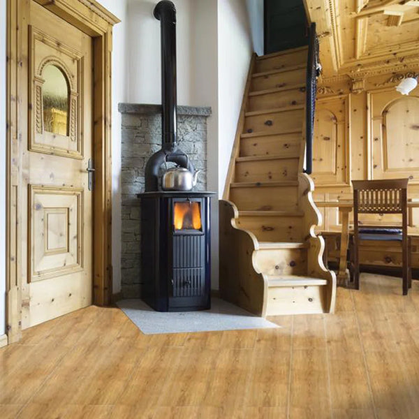 7.5 in. W x 51 in. L x 10mm Waterproof Laminate Flooring – Natural Oak Finish (18.39 sq.ft./case)