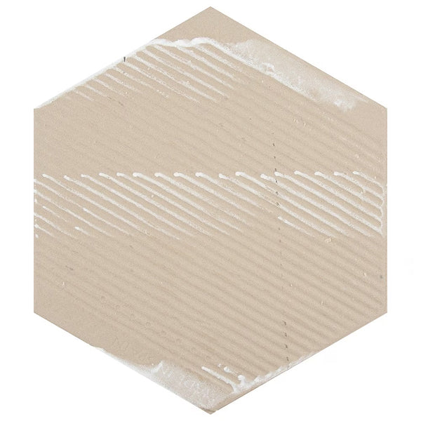 Merola Hexatile Matte Blanco Porcelain Tile 0.37 inch Thick 7 inch x 8 inch 7.67 sq. ft./case Matte Hexagon