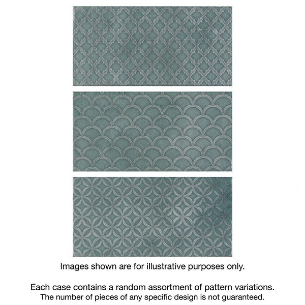 Merola Tile Camden Decor Emerald 4 inch x 8 inch Ceramic Wall Tile – 11.5 sq ft per Case, Glossy Subway Style, Decorative Emerald Green Wall Tile