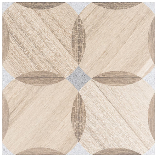 Merola Tile Komi Mossy Porcelain Tile 0.31 inch Thick x 7.88 inch Wide – 11.25 sq. ft. Coverage – Matte Geometric Finish