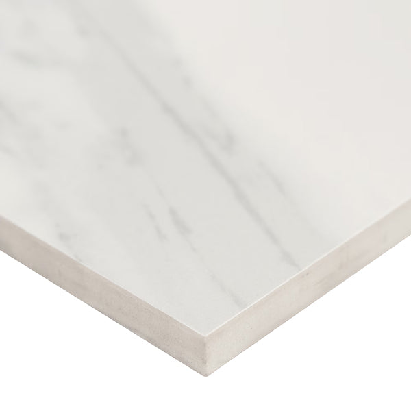 MSI Stone ULC Ader Tegal 24 inch x 48 inch Matte Porcelain Floor and Wall Tile – 16 Sq. Ft./Case – Marble Look White Finish