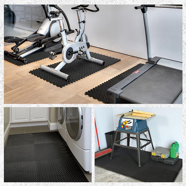 CAP Barbell 24 inch x 24 inch x 1/2 inch Multi-Use Interlocking Puzzle Exercise Mat – 12 Piece EVA Foam Gym Flooring Set Covering 48 sq. ft.