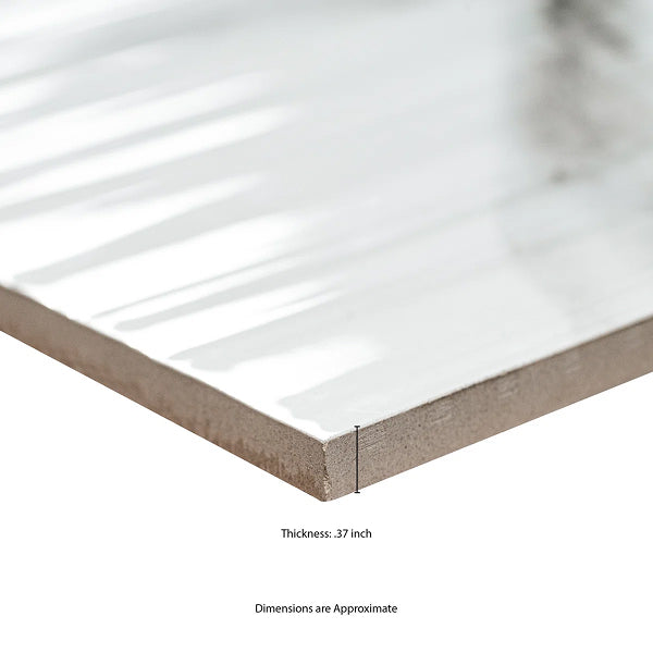 Linea 12 in. x 24 in. Glossy Ceramic Wall Tile