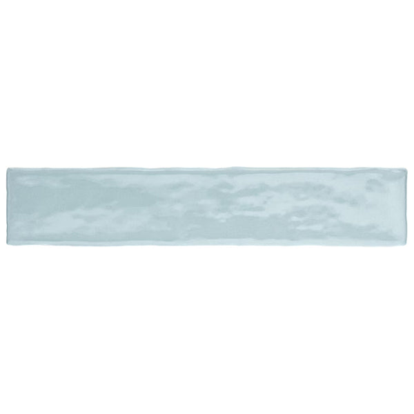 Merola Tile Chester Acqua 2 inch x 10 inch Ceramic Wall Tile 13.44 sq ft/case – Glossy Subway Finish