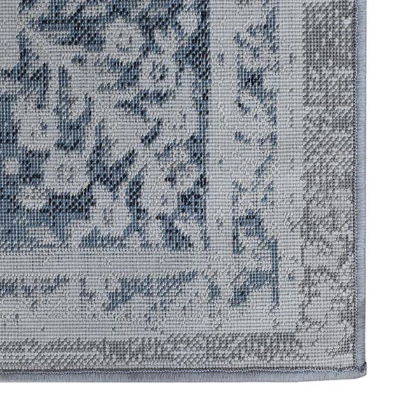 Lanart Rug Cassia Blue 8 ft. x 10 ft. Indoor Area Rug – Traditional Persian Style Stain Resistant Rug