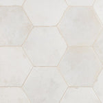 Charger l'image dans la visionneuse de galerie, Ivy Hill Tile Mandalay Hex White Porcelain Tile – 0.35 inch Thick, 9.13 inch x 10.51 inch, 8.07 sq.ft/Case – Polished Hexagon Finish