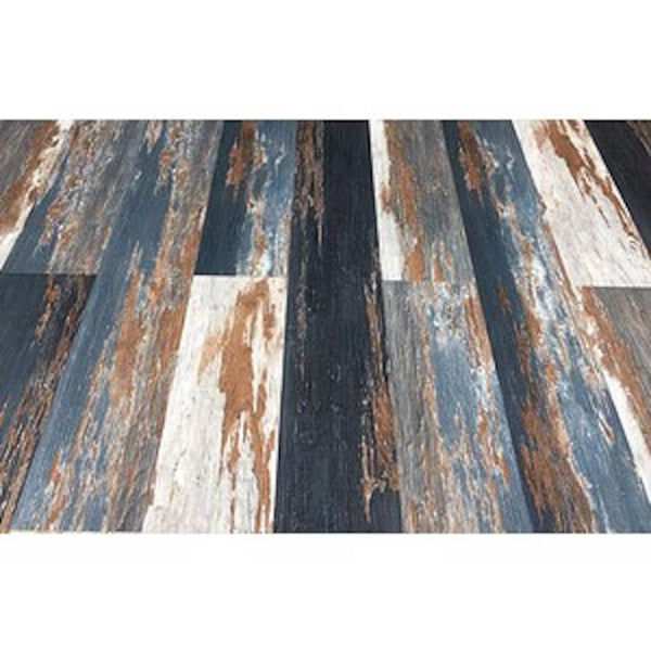 Deco Products COLORS Floor-Wall Old Navy Ocean Aged 6-inch x 36-inch Luxury Vinyl Plank (30 sq. ft./case)