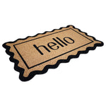 Charger l'image dans la visionneuse de galerie, StyleWell 18 inch x 30 inch Hello Coir Door Mat – Natural Non-Slip Front Entrance Welcome Mat