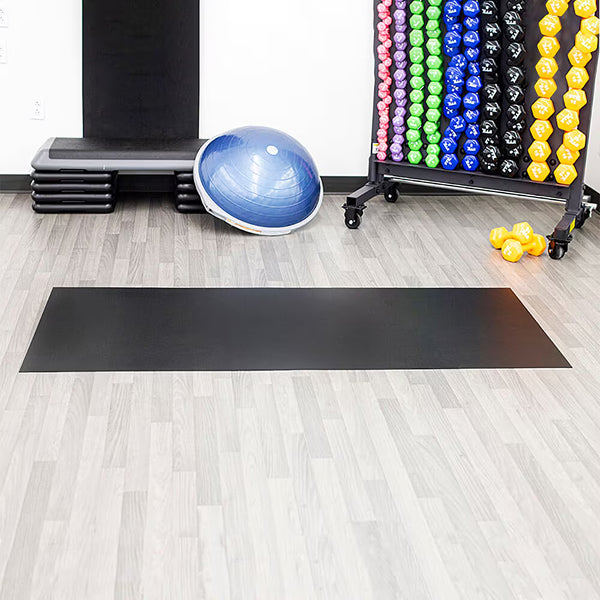 G-Floor Midnight Black 36 inch x 84 inch Equipment Mat – Heavy-Duty Waterproof Exercise Equipment Floor Protector