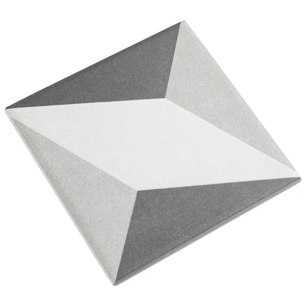 Merola Tile Twenties Diamond Mini Ceramic Floor and Wall Tile 4 inch Width 4 inch Length 12.72 sq ft/case Patterned Glossy Finish