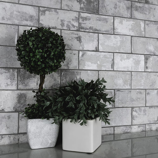 Merola Tile Biarritz Grey 3 inch x 6 inch Ceramic Wall Tile – 5.72 Sq. Ft. Coverage per Case