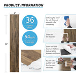 Load image into Gallery viewer, 6'' W x 36'' L Peel and Stick Vinyl Flooring, Rigid Surface Hard Core Easy DIY Self-Adhesive Flooring
