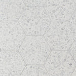Charger l'image dans la visionneuse de galerie, Ivy Hill Tile Fusion Hex Gray Terrazzo 9 inch x 10.5 inch Matte Porcelain Floor and Wall Tile 8.07 sq ft per Case Hexagon