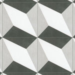 Charger l'image dans la visionneuse de galerie, Merola Tile Twenties Diamond 7.75 inch x 7.75 inch Ceramic Floor and Wall Tile 11.11 sq ft/case – Geometric Matte Finish