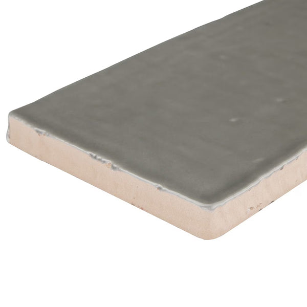 Merola Tile Chester Grey 3 inch x 6 inch Ceramic Wall Tile – 5.72 sq. ft. per Case, Glossy Smooth Finish