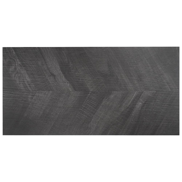 Ivy Hill Tile Montgomery Chevron Black Porcelain Tile – 0.39 inch Thick, 24 inch x 48 inch, 15.49 sq.ft/Case – Matte Finish