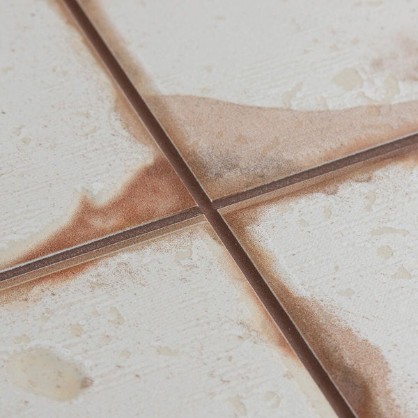 Merola Tile Artisan Blanco 13 inch x 13 inch Ceramic Floor and Wall Tile – 12.2 sq ft per Case, Vintage Spanish Style Stone Look Matte Finish