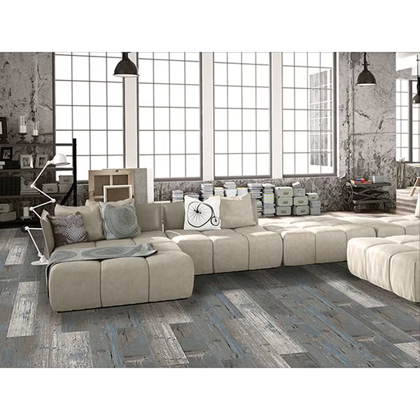 Deco Products COLORS Floor and Wall Rumba Aged 6-inch x 36-inch Painted Style Luxury Vinyl Plank (30 sq.ft. / Case)