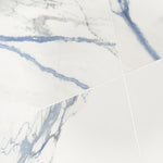 Charger l'image dans la visionneuse de galerie, Ivy Hill Tile Calacatta Indigo 24 inch x 24 inch Matte Marble Look Porcelain Floor and Wall Tile (15.49 sq. ft./Case)