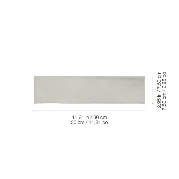 Anatolia Teramoda Bamboo 3 inch x 12 inch Glossy Pressed Glazed Ceramic Wall Tile – 10.66 Sq. Ft. Coverage per Case