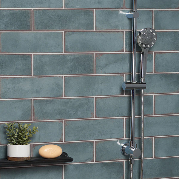 Ivy Hill Tile Santa Fe Blue 4 inch x 11.96 inch Polished Ceramic Wall Tile – 10.76 Sq. Ft. Coverage per Case