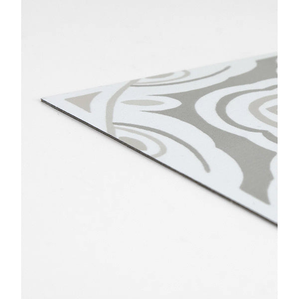 Medallion Pattern Gray/White/Beige 12 in. W x 12 in. L 2.54mm Luxury Vinyl Tile Flooring (10 sq.ft./case)