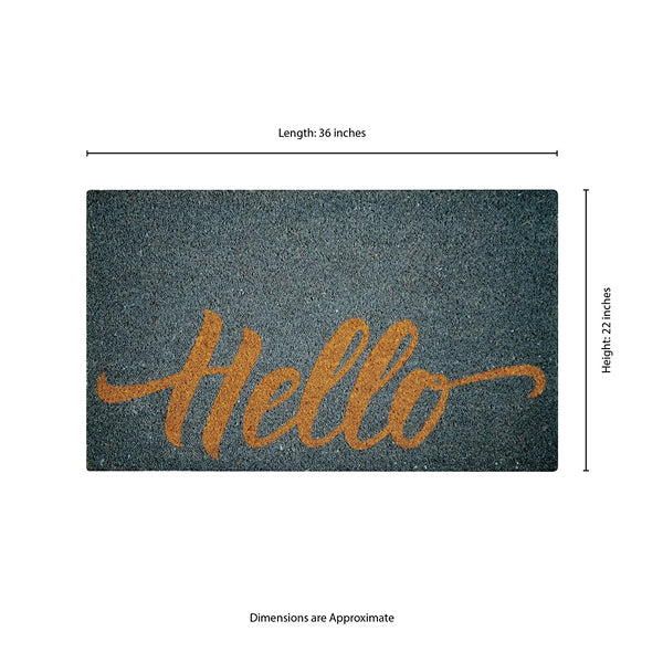 MSI Stone ULC Black Hexagon 22 in. x 36 in. Coir Door Mat (Copy)