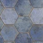 Load image into Gallery viewer, Ivy Hill Tile Mandalay Hex Blue Porcelain Tile – 0.35 inch Thick, 9.13 inch x 10.51 inch, 8.07 sq.ft/Case – Polished Hexagon Finish
