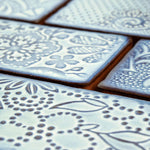 Load image into Gallery viewer, Merola Tile Antic Feelings Via Lactea 3 inch x 6 inch Ceramic Wall Tile – 4 sq.ft./case Glossy Patterned Finish