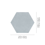 Load image into Gallery viewer, Anatolia Artisano Acqua Hexagon 7 inch x 8 inch Matte Porcelain Tile – 2.8 sq.ft. per Case