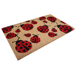 Charger l'image dans la visionneuse de galerie, StyleWell 18 inch x 30 inch Ladybug Coir Door Mat – Natural Non-Slip Front Entrance Welcome Mat