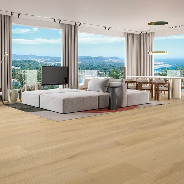 Malibu Wide Plank French Oak Lakewood 5/8 in. x 9.4 in. Wire Brushed Engineered Hardwood Flooring (34.10 sq. ft./case)
