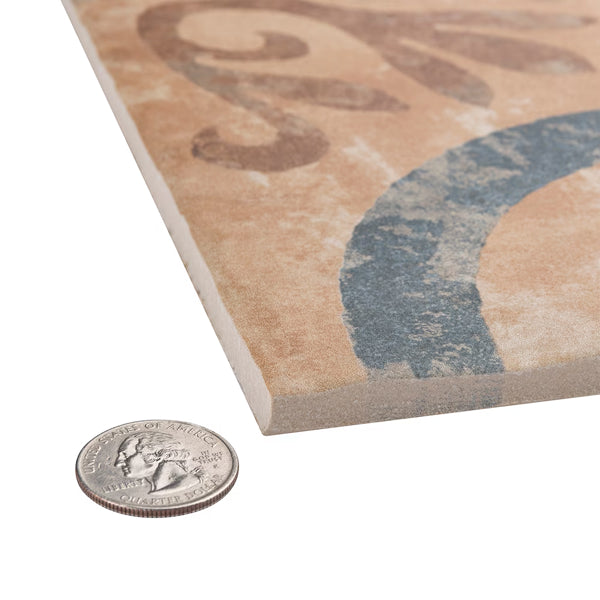 Merola Tile Americana Newton Porcelain Tile 0.45 inch Thick x 8.75 inch Wide – 11.25 sq. ft. Coverage – Matte Textured Finish