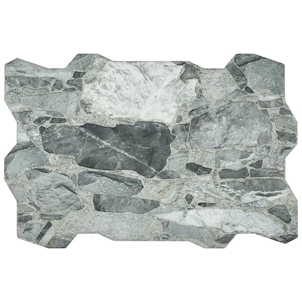 Merola Tile Rambla Grafito Porcelain Tile 0.39 inch Thickness 14.63 inch Width 14.04 sq. ft. Coverage Matte Textured Stone Look