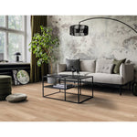 Charger l&#39;image dans la visionneuse de galerie, Revêtement de sol stratifié aspect bois, collection Home Decorators, chêne Jackson, 14 mm x 7,6 po l x 54,45 po L, beige moyen et beige clair (17,24 pi²/boîte)
