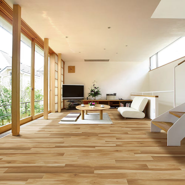 Revêtement de sol stratifié Power Dekor Adobe Acacia, épaisseur 12 mm x largeur 3-5/8 po x longueur 47,8 po (19,25 pi²/boîte)
